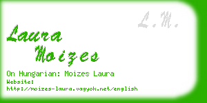 laura moizes business card